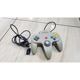 Controle Do Nintendo 64 Cinza Com O Analógico 60% Duro. F1