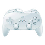 Controle Joystick Nintendo Wii Classic Pro Controller Branco