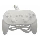 Controle Joystick Pro Classic Para Wii Branco Com Fio