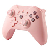 Controle Joystick Rosa Para