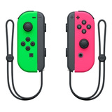Controle Joystick Sem Fio Nintendo Switch Joy con l r Neón Verde neón E Rosa neón