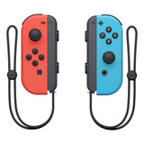 Controle Joystick Sem Fio Nintendo Switch Joy con  l   r  Neón Vermelho neón azul neón 2 Unidades