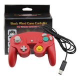Controle Para Game Cube Nintendo Wii u Switch Pc Vermelho