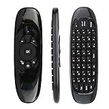 Controle Remoto Air Mouse QWERTY Sem Fio  Teclado E Mouse 2 4GHz  Alcance 10m  57 Teclas  Bateria Recarregável