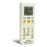 Controle Remoto Lelong Ar Condicionado Compatível Consul LG Philco Electrolux Cor Branco