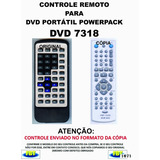 Controle Remoto Para Dvd Portatil Powerpack 7318 // Fbt 1671