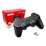 Controle Tomate Sem Fio 2.4ghz Game Pad Usb Joystick Dongle Cor Preto