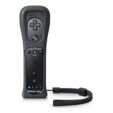 Controle Wii Remote Motion Plus Nintendo Wii Preto Wii U