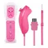Controle Wiiremote Plus + Nunchuk Para Nintendo Wii/u Rosa