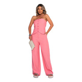 Conujunto Elegante Feminino Calca