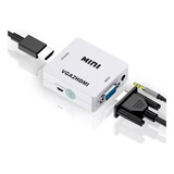 Conversor Adaptador De Áudio E Vídeo Vga Para Hdmi 1080p