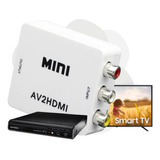 Conversor Av P/ Hdmi 1080p Adaptador Video Composto 3 Rca