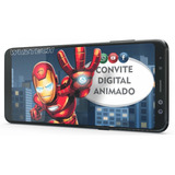 Convite Animado Iron Man