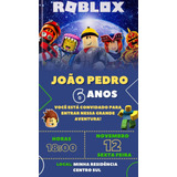 Convite De Aniversario Roblox