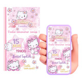 Convite Digital Hello Kitty