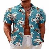 COOFANDY Camisa Masculina Havaiana