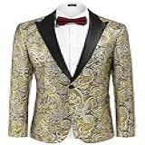 Coofandy Terno Masculino Floral