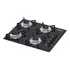 Cooktop 4 Bocas Ultra Chama Bivolt Preto Chamalux Cor Preta 110v/220v
