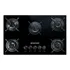 Cooktop 5 Bocas A Gás Fogão Eletrico Bivolt Com Grades Piatina E Acendimento Automático 127v/220v Preto Bdd75 Brastemp
