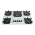 Cooktop Anafe 5 Bocas Mueller Branco Com Queimador Tripla Chama Bivolt