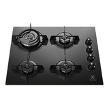 Cooktop Ke4tp 4 Bocas A Gás Com Tripla Chama Cor Preto Electrolux 127v 220v