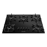 Cooktop Mueller 5 Bocas Com Queimador Ultra Chama Preto 127v 220v
