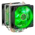 Cooler Duplo Led Fan Pc Intel Amd 775 1151 1155 Am3+ Am4 Led Verde