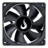 Cooler Fan 80mm Risemode Black 1500 Rpm 12v Molex Ventoinha