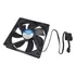 Cooler Fan Preto 80mm X 80mm 2500 Rpm Cpu E Gabinete