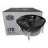 Cooler Master I70 Mini Itx Fan Gigante 120mm P/ Processador Cpu Intel Lga 1200 1151 1150 1155 Tdp 95w Sem Led