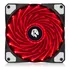 Cooler Ventoinha Gamer Para Pc Vermelho Led 12x12cm 1600 Rpm Hayom