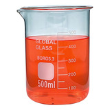 Copo Becker De Vidro 500ml Boro 3 3 Forma Baixa