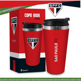 Copo Caneca Térmica Chopp Cerveja Tampa São Paulo Time Cor Vermelho Nome Do Desenho São Pauo