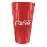 Copo Coca Cola Vidro Vermelho 450 Ml Conj / Kit C/4 Unidad