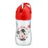 Copo Infantil Com Canudo Lillo Antivazamento Mickey 300 Ml Cor Vermelho