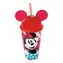 Copo Infantil Disney Mickey Minnie Com Canudo Tampa Orelha Cor Vermelho