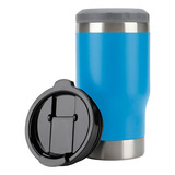 Copo Térmico 420ml Porta Garrafa Latinha 420ml Com Abridor Cor Azul