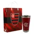Copo Térmico 500ml C/ Abridor E Sacola Presente Flamengo