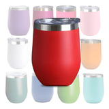 Copo Térmico Aço Inox 360ml C Tampa Cuia Cerveja E Café