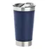 Copo Térmico Inox C/abridor Caneca Chopp Bebidas Gelada Fria Xtuned Cor Azul