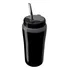 Copo Térmico Tererê 650ml Parede Dupla Tampa E Bomba Inox Cor Preto Preto
