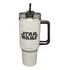 Copo Tumbler Térmico 12h Frio Canudo Pingente 1,15l Star War Cor Bege Darth Vader
