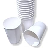 Copos De Papel Descartável 200ml Biodegradável Branco   Kit C  100 Unid   Ideal Para Consumos De Bebidas Quentes Ou Gelados 