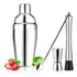 Coquiteleira 750ml  + Dosador + Socador P/ Drinks E Bebidas