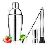 Coquiteleira 750ml   Dosador   Socador P  Drinks E Bebidas