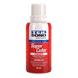 Corante Líquido Tekbond Vermelho 50ml   Embalagem Com 12 Uni