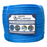 Corda Azul Nylon Multifilamento 10mm Rolo Com 100 Metros