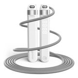 Corda De Pular Inteligente 3m Monitor De Progresso E Com Contador Inteligente Bluetooth Sincronização Com Aplicativos De Saúde Branco Geonav