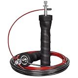 Corda De Pular Speed Rope Profissional Com Rolamento Targ Me Academia Cross Funcional  Preto 