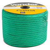 Corda Multifilamento Trançada 8 Mm C 258 Mts Vonder Cor Verde